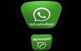 This photo from December 28, 2016, a shows the logo of the WhatsApp messaging service. (Lionel Bonaventure/AFP)