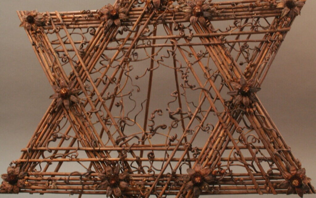 A wicker Jewish star sent in remembrance of the Pittsburgh synagogue shooting. (Courtesy of the Tree of Life Congregation and Rauh Jewish History Program & Archives)