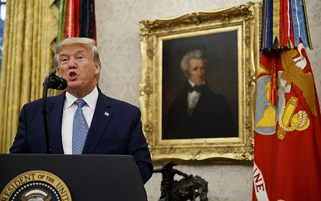 President Donald Trump speaks during a ceremony to present the Presidential Medal of Freedom to former Attorney General Edwin Meese, in the Oval Office of the White House, Tuesday, Oct. 8, 2019, in Washington. (AP Photo/Alex Brandon) President Donald Trump speaks during a ceremony to present the Presidential Medal of Freedom to former Attorney General Edwin Meese, in the Oval Office of the White House, Tuesday, Oct. 8, 2019, in Washington. (AP Photo/Alex Brandon)