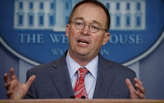 White House chief of staff Mick Mulvaney announces that the G7 will be held at Trump National Doral, Thursday, Oct. 17, 2019, in Washington. (AP Photo/Evan Vucci) White House chief of staff Mick Mulvaney announces that the G7 will be held at Trump National Doral, Thursday, Oct. 17, 2019, in Washington. (AP Photo/Evan Vucci)