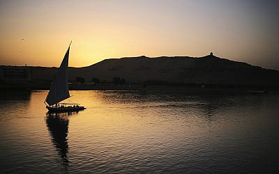 A pleasure boat carrying tourists and locals sails in the Nile River at sunset in Aswan, Egypt, April 29, 2015. (AP Photo/Mosa'ab Elshamy, File)