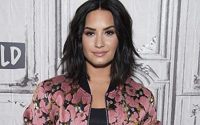 In this March 20, 2017 file photo, Demi Lovato participates in the BUILD Speaker Series to discuss "Smurfs: The Lost Village" in New York.  (Photo by Charles Sykes/Invision/AP)