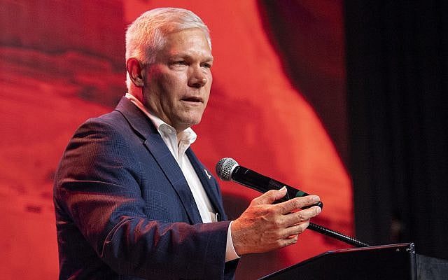 Then-Republic representative Pete Sessions of Texas speaks to supporters after conceding the US House race to Democratic challenger and first-time candidate Colin Allred during the Dallas County Republican Party election night watch party on November 6, 2018 at The Statler Hotel in Dallas. (AP Photo/Jeffrey McWhorter) Then-Republic representative Pete Sessions of Texas speaks to supporters after conceding the US House race to Democratic challenger and first-time candidate Colin Allred during the Dallas County Republican Party election night watch party on November 6, 2018 at The Statler Hotel in Dallas. (AP Photo/Jeffrey McWhorter)