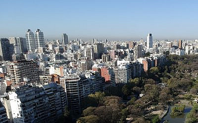 Illustrative: A view of Buenos Aires, Argentina, September 24, 2019 (AP Photo/Natacha Pisarenko)
