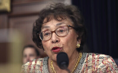 Rep. Nita Lowey, Democrat of New York., during a hearing on Capitol Hill in Washington on April 9, 2019. (AP Photo/Andrew Harnik, File)