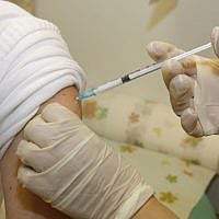 In an attempt to battle the measles outbreak, some countries in Europe have enacted laws making vaccinating children mandatory. (Illustrative. Miriam Alster/FLASH90)