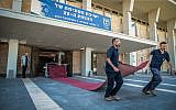Preparations for the opening of the 22nd Israeli parliament session, October 02, 2019 (FLASH90)