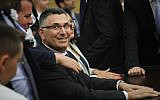Likud MK Gideon Sa'ar attends a Likud faction meeting at the opening of the 22nd Knesset in Jerusalem, on October 3, 2019. (Hadas Parush/Flash90)