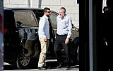Attorney General Avichai Mandelblit arrives at the Justice Ministry in Jerusalem for the fourth day of pre-indictment hearings on October 7, 2019. (Flash90)