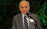 Morton Mandel, shown in 2018, founded more than a dozen nonprofit organizations and served as president of United Way Services in Cleveland. (Alyssa Schmitt/Cleveland Jewish News via JTA)