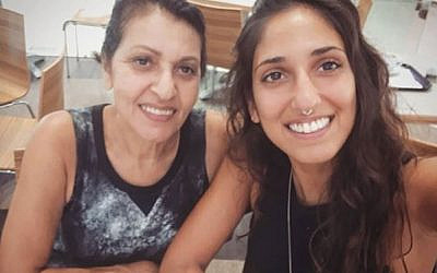 Naama Issachar and her mom Yaffa in a post to Issachar's Instagram page in July 2018.