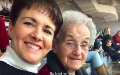 An undated picture of Andrea Wedner (L) with her mother Rose Mallinger, who was killed in the Tree of Life Synagogue shooting on October 27, 2019. (screen capture)