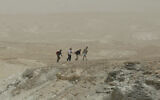 Illustrative: Hikers near the Dead Sea, May 15, 2009. (Moshe Shai/Flash90)