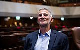 MK Yair Golan of the Democratic Camp party during a tour of the Knesset, September 25, 2019. (Yonatan Sindel/Flash90)