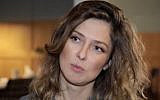 Russian journalist Yulia Yuzik, arrested in Tehran in October 2019. (YouTube screenshot)