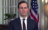 US presidential adviser Jared Kushner speaks to Channel 13 news, October 29, 2019 (Channel 12 screenshot)