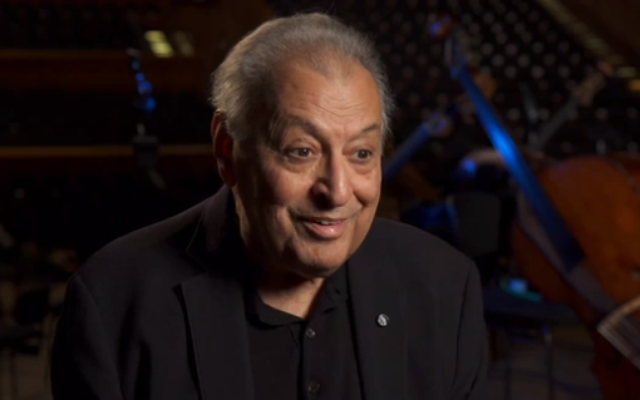 Zubin Mehta speaks to Channel 12 in an interview that aired October 25, 2019 (screenshot)