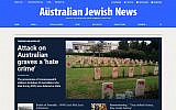 Australian Jewish News homepage