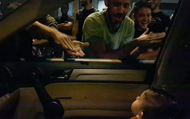 Eliane Jabbour was traveling with her toddler son in a suburb south of Beirut on October 19, 2019 when anti-government protesters spontaneously began singing "Baby Shark" to help calm him down.. (Eliane Jabbour Facebook) Eliane Jabbour was traveling with her toddler son in a suburb south of Beirut on October 19, 2019 when anti-government protesters spontaneously began singing "Baby Shark" to help calm him down.. (Eliane Jabbour Facebook)