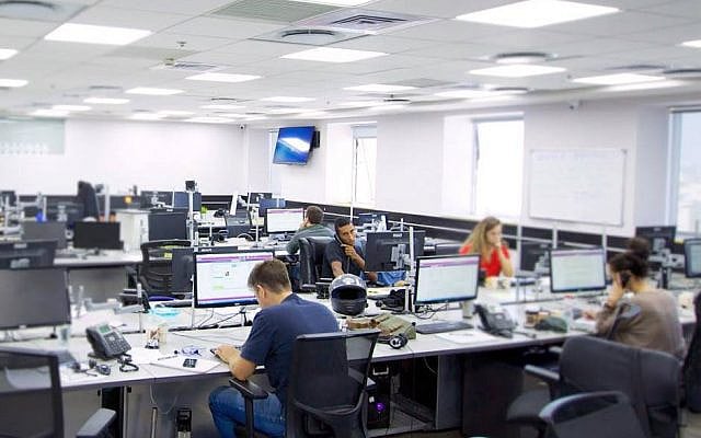 An undated  photo of the interior of the LianTech Finance Marketing call center as it appeared on the company's website (Screenshot)