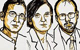 The co-winners of the 2019 Sveriges Riksbank Prize in Economic Sciences in Memory of Alfred Nobel (L-R) Abhijit Banerjee, Esther Duflo and Michael Kremer (Nobel institute)