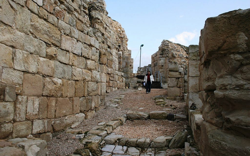 The remains of a Crusader fortress in Safed, northern Israel. (Shmuel Bar-Am)