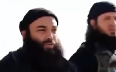 Screen capture from video allegedly showing Islamic State spokesman spokesman Abu Hassan al-Muhajir. (YouTube)