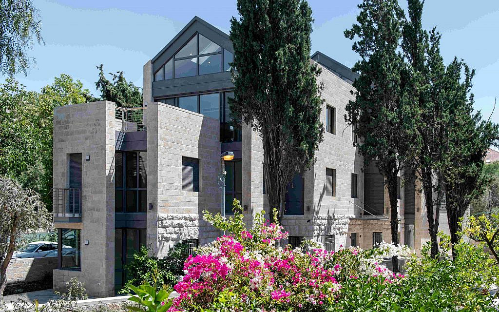 A triangular house in the Jerusalem neighborhood of Baka, available for house tours during Batim Mibifnim, Houses from Within weekend, October 31-November 2, 2019 (Courtesy Ilan Nachum) A triangular house in the Jerusalem neighborhood of Baka, available for house tours during Batim Mibifnim, Houses from Within weekend, October 31-November 2, 2019 (Courtesy Ilan Nachum)