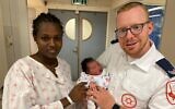 Medic Issachar Weiss, 24, delivers three babies in the span of 48 hours (courtesy of Magen David Adom)