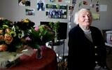 In this file photo taken on April 26, 2017 Yvette Lundy poses for a picture at a retirement home in Epernay, northeastern France ( FRANCOIS NASCIMBENI / AFP)
