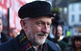 UK Labour Party leader Jeremy Corbyn talks with locals during an election campaign visit to Linlithgow, west of Edinburgh, Scotland, on November 14, 2019. (Andy Buchanan/AFP)