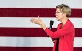 Democratic presidential candidate, Sen. Elizabeth Warren (D-MA) addresses a crowd outside of the Francis Marion Performing Arts Center October 26, 2019 in Florence, South Carolina. (Sean Rayford/Getty Images/AFP)