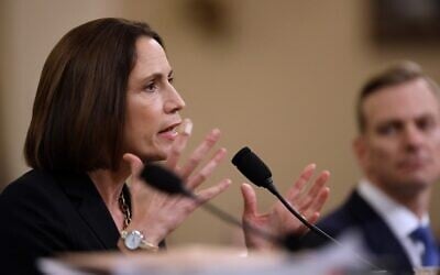 Fiona Hill, the National Security Councils former senior director for Europe and Russia testifies before the House Intelligence Committee in the Longworth House Office Building on Capitol Hill November 21, 2019 in Washington, DC.   (Drew Angerer/Getty Images/AFP)