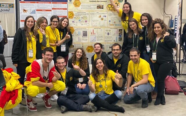 The Technion team at the iGEM competition in Boston held by The Massachusetts Institute of Technology (MIT) (Technion Spokesperson Office) The Technion team at the iGEM competition in Boston held by The Massachusetts Institute of Technology (MIT) (Technion Spokesperson Office)