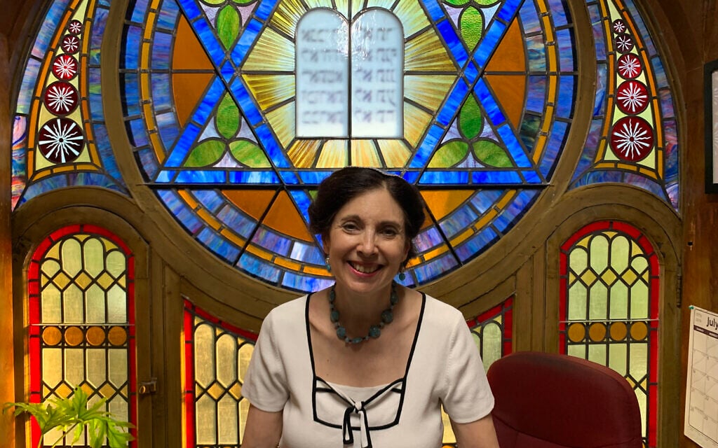 Rabbi Jill Hausman converted the sanctuary of the Actors' Temple into a space that she rents out for off-Broadway performances. (Josefin Dolsten)