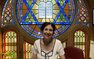 Rabbi Jill Hausman converted the sanctuary of the Actors' Temple into a space that she rents out for off-Broadway performances. (Josefin Dolsten)