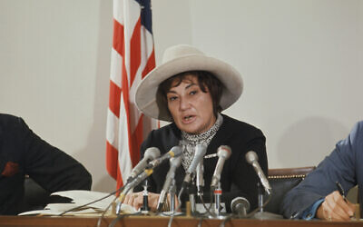 Congresswoman and women rights activist Bella S. Abzug. (Bettmann/Getty Images/via JTA)