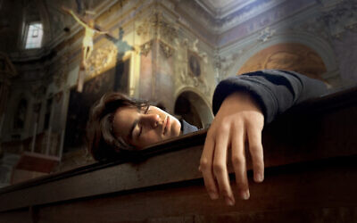 Ari Nesher at the Basilica di Santa Maria Maggiore, Rome, Italy, 2017. (Iris Nesher)