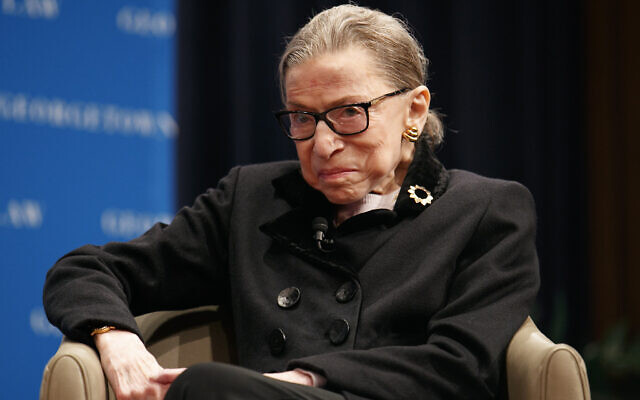 Supreme Court Justice Ruth Bader Ginsberg attends a panel with former US president Bill Clinton and former secretary of state Hillary Clinton, October 30, 2019, at Georgetown Law's second annual Ruth Bader Ginsburg Lecture, in Washington. (AP Photo/Jacquelyn Martin) Supreme Court Justice Ruth Bader Ginsberg attends a panel with former US president Bill Clinton and former secretary of state Hillary Clinton, October 30, 2019, at Georgetown Law's second annual Ruth Bader Ginsburg Lecture, in Washington. (AP Photo/Jacquelyn Martin)