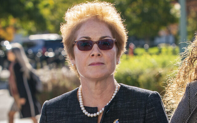 In this October 11, 2019, file photo, former US ambassador to Ukraine Marie Yovanovitch arrives on Capitol Hill in Washington. (AP Photo/J. Scott Applewhite, File) In this October 11, 2019, file photo, former US ambassador to Ukraine Marie Yovanovitch arrives on Capitol Hill in Washington. (AP Photo/J. Scott Applewhite, File)