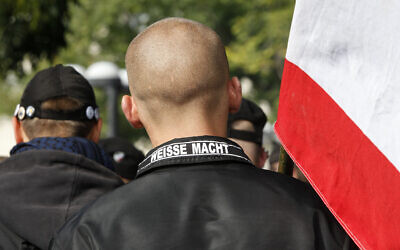 Illustrative: Neo-Nazis march in Berlin, Germany, on October 11, 2009. (AP/File)