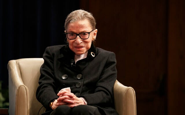 Supreme Court Justice Ruth Bader Ginsberg attends Georgetown Law's second annual Ruth Bader Ginsburg Lecture, in Washington, October 30, 2019. (Jacquelyn Martin/AP) Supreme Court Justice Ruth Bader Ginsberg attends Georgetown Law's second annual Ruth Bader Ginsburg Lecture, in Washington, October 30, 2019. (Jacquelyn Martin/AP)