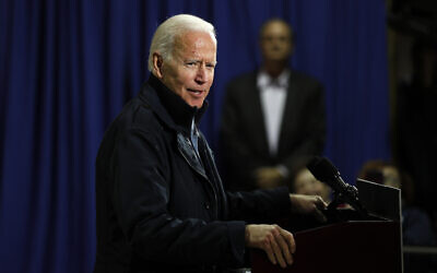 Democratic presidential candidate former Vice President Joe Biden speaks during a town hall meeting, Oct. 31, 2019, in Fort Dodge, Iowa. (AP Photo/Charlie Neibergall)