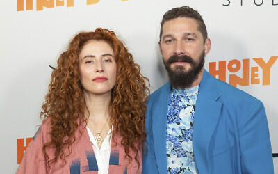 Alma Har'el, left, and Shia LaBeouf arrive at the LA Premiere of "Honey Boy" at the ArcLight Hollywood on November 5, 2019, in Los Angeles. (Photo by Willy Sanjuan/Invision/AP)