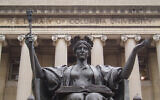 Illustrative: The alma mater statute on the Columbia University campus. (Wikimedia Commons via JTA)