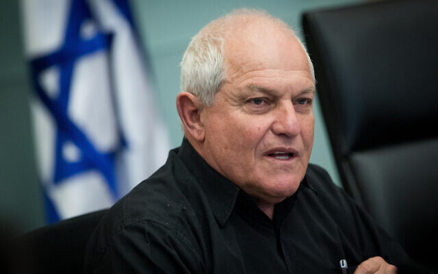 File: Haim Katz speaks at the Knesset on March 5, 2018. (Yonatan Sindel/Flash90)