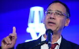State Prosecutor Shai Nitzan speaks at the annual Justice Conference in Airport City, outside Tel Aviv on September 3, 2019. (Tomer Neuberg/Flash90)