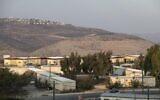 The settlement of Yitzhar, in the West Bank on October 31, 2019. (Sraya Diamant/Flash90)