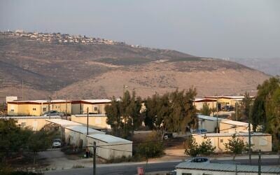 The settlement of Yitzhar, in the West Bank on October 31, 2019. (Sraya Diamant/Flash90)