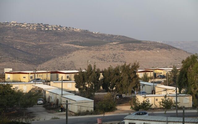 The settlement of Yitzhar, in the West Bank on October 31, 2019. (Sraya Diamant/Flash90)